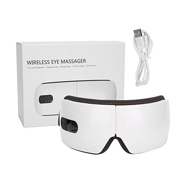 masque massage yeux, Masseur oculaire, machine de massage électronique des yeux, pour soulagement du stress de la vision rela