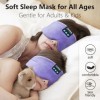 Joythink Bluetooth Écouteurs de Sommeil Masque de Sommeil soie sans Fil Casque Aides au Sommeil Couvre-yeux Bandeau de Sommei