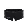 UNI Good Night Masque de sommeil 100 % soie de mûrier pour homme et femme, avec bandeau Velcro réglable, grand masque de somm