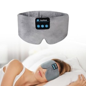 Casque de sommeil Bluetooth avec masque pour les yeux sans fil avec haut-parleur réglable - Écouteurs sans fil - Pour dormeur