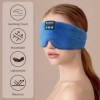 Bluetooth Écouteurs de Sommeil Masque de Sommeil soie sans Fil Casque Aides au Sommeil Couvre-yeux Bandeau de Sommeil Léger G