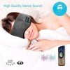 Bewinner1 sans Fil Bluetooth 5.0 Eyeshade, Night Sleep Bluetooth Eye Mask Sleeping Music Headphone Haut-parleurs intégrés Hau