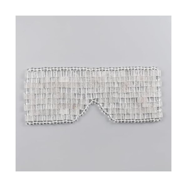 Crystalli Masque relaxant pour les yeux en pierre de jade naturelle, appareil de massage du visage, appareil de soin du somme