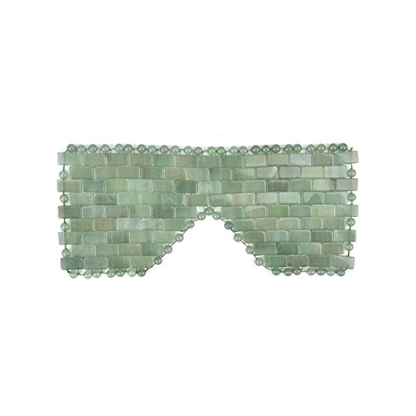 ideayard Masque pour les yeux en jade, masque anti-âge pour les yeux, thérapie de refroidissement, masque de sommeil de quali