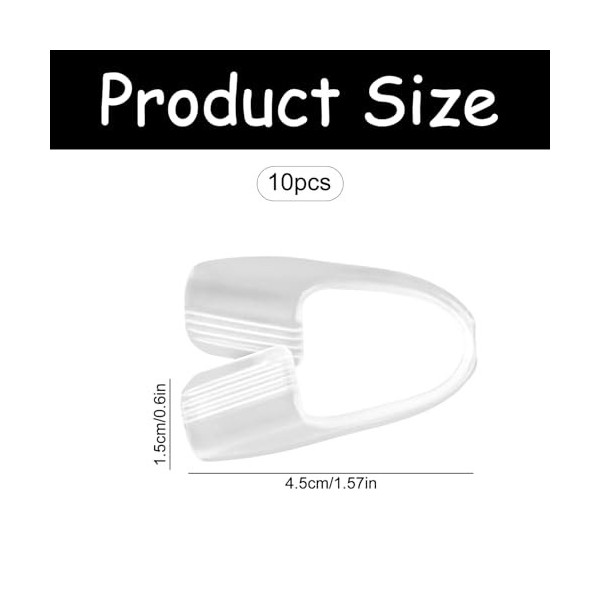 Bojueshaw Lot de 10 protège-dents pour dents supérieures ou inférieures, protège-dents pour adultes et enfants, anti-grinceme