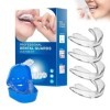 Lot de 4 gouttières anti-ronflement pour la nuit, utilisées pour réduire le grincement de lattelle dentaire, attelle de mors