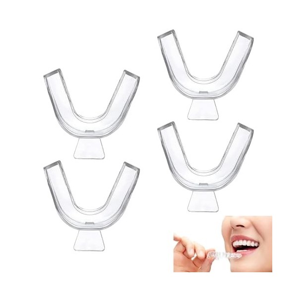 INBOLM Lot de 4 protège-dents pour blanchiment des dents - Pour blanchiment des dents - Pour le meulage des dents - Protectio