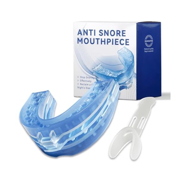 Gouttière Anti Ronflement et Bruxisme Réutilisable Protections Buccales -Grand Confort - Hommes et Femmes Pendant le Sommeil