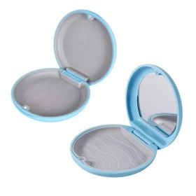 Lot de 2 boîtes pour appareils dentaires, gouttière dentaire, prothèses dentaires, dentiers, dentiers, gouttière dentaire, ne