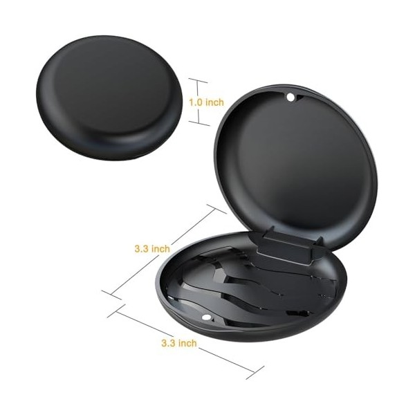 Boîte pour appareils dentaires - Boîte portable pour appareil dentaire, pour le stockage des appareils dentaires et des proth