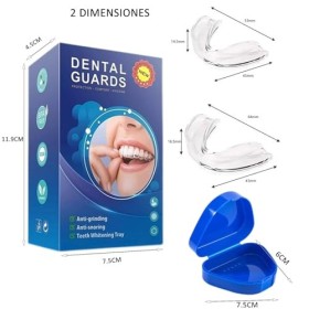 Lot de 2 protège-dents malléables pour bruxisme, meulage des dents, protection de la bouche athlétique, bruxisme, attelle den