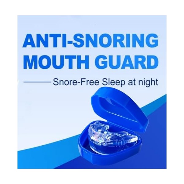 PHCOMRICH Embout buccal pour dormir, embout buccal doux et confortable, solution anti-ronflement pour homme et femme