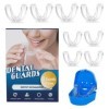 TOEECY Protege Dent 8 Pièces 2 Tailles Bruxisme Protège Grincements de Dents Orthese Anti Ronflement Efficace Améliore La Qua