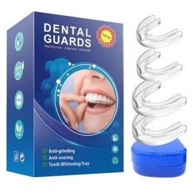 4 Pièces Gouttiere Dentaire Bruxisme, Protege Dent Bruxisme, Protège-Dents Réutilisable, Gouttiere Pour Dent Sans Bpa, Proteg