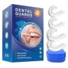 4 Pièces Gouttiere Dentaire Bruxisme, Protege Dent Bruxisme, Protège-Dents Réutilisable, Gouttiere Pour Dent Sans Bpa, Proteg
