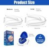 Lot de 4 protège-dents pour grincement des dents, apnée du sommeil et blanchiment des dents, bouclier des gencives confortabl