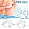 Lot de 4 Gouttiere Dentaire Bruxisme,2 Tailles Gouttiere pour Dent,Mouth Guard for Grinding Teeth,Protecteurs Buccaux,Orthese