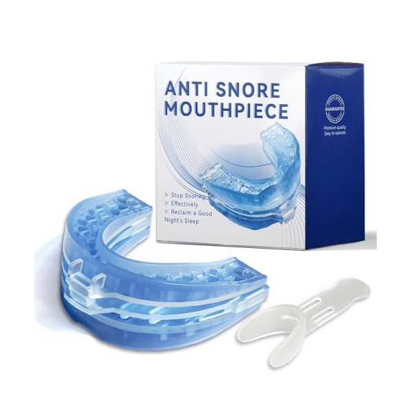 Gouttière Anti Ronflement, Anti Ronflement Efficace, Réutilisable Protections Buccales Efficaces Contre le Ronflement, Hommes