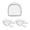 Gouttiere Dentaire Bruxisme Thermoformable 4Pcs, Gouttiere Dentaire Bruxisme, Protege Dent Nuit, pour Arrêter le Bruxisme, Mo