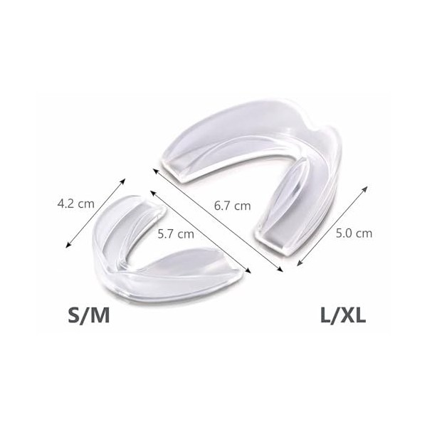 Lot de 6 protège-dents pour grincement des dents, ajustement parfait en EVA de qualité alimentaire, empêche le bruxisme de se