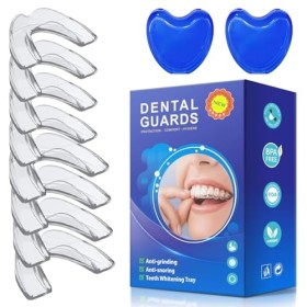 Lot de 8 rails de morsure de nuit, rail de grincement de nuit, rail de ronflement, adapté pour soutenir le sommeil et