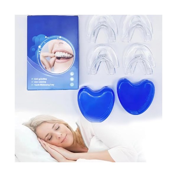 DXIA 8PCS Set dAccolades, Protecteur Dentaire, Protecteur Dentaire Abrasif, Protecteur Dentaire De Morsure De Nuit, Accolade