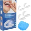 Gouttiere Dentaire Bruxisme 4Pcs Teeth Grinding Mouth Guard, Protege Dent Bruxisme, Gouttiere pour Dent Sans BP pour Bruxism,