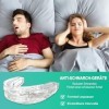 2 Gouttière Anti Ronflement, Réutilisable Protège-dents anti-ronflement, Solutions efficaces pour des nuits paisibles, Hommes