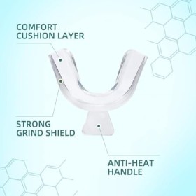 Lot de 10 plateaux de blanchiment des dents thermoplastiques avec étui pour le sport, protection des dents à la tombée de la 