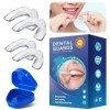 YALiya 4 Pièces Gouttiere pour Dent, Protège-Dents Sport avec Boîte Portable, pour Hommes&Femmes