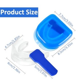1 Set Gouttiere Dentaire Bruxisme, Protecteurs Buccaux, Protege Dent Bruxisme, Gouttiere pour Dent Sans BPA, Protege Dent Nui