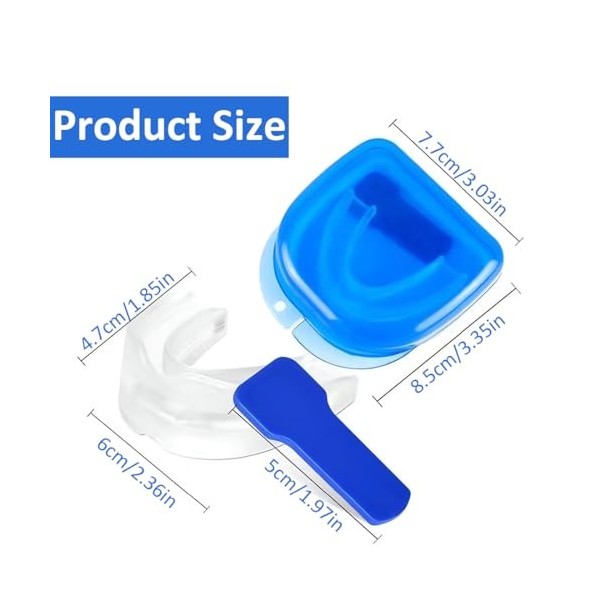 1 Set Gouttiere Dentaire Bruxisme, Protecteurs Buccaux, Protege Dent Bruxisme, Gouttiere pour Dent Sans BPA, Protege Dent Nui