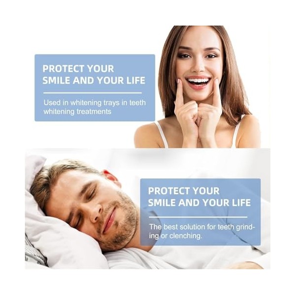 Attelle anti-ronflement pour la nuit, protège-dents malléable, anti-ronflement, protection de nuit dentaire, contre le bruxis