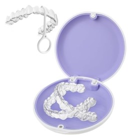 Boite Gouttiere Dentaire, JINSIHU Boite Appareil Dentaire pour Enfant Adulte Boite Dentier Etui Prothese Boite pour Appareil 