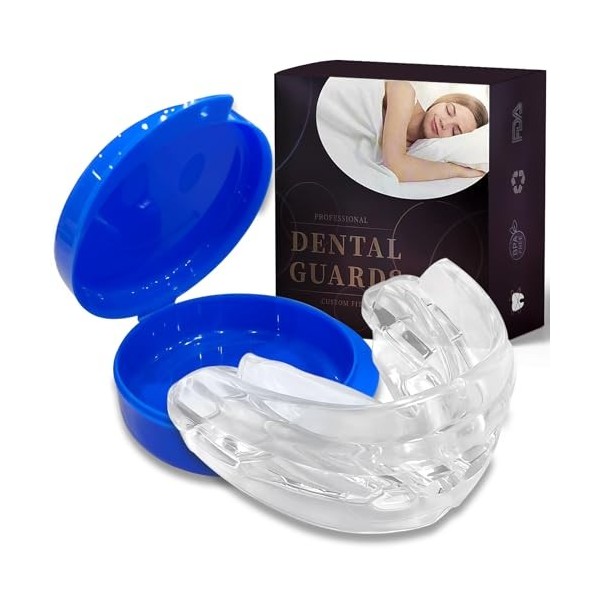 Gouttière Anti Ronflement, Gouttiere Dentaire Bruxisme,Protege Dent Bruxisme Réutilisable,Protège-dents Malléables pour Grinc