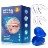 BTkviseQat 4 Attelles de Morsure Pour Éviter le Grincement Des Dents, Attelle de Ronflement