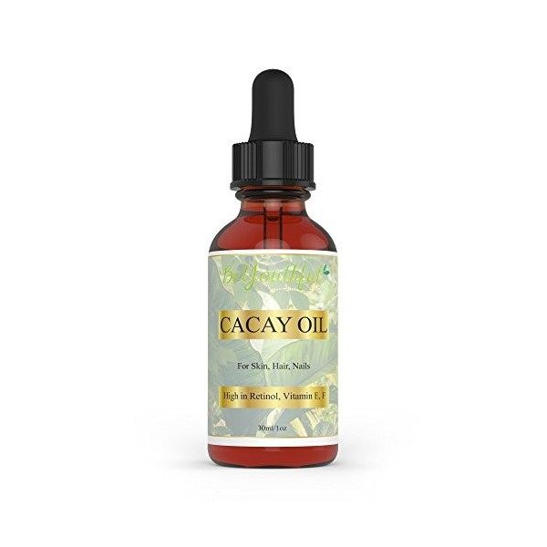 Huile de Cacay BeYouthful 100% pure bio pour le visage, la peau, les cheveux. La meilleure huile naturelle anti-vieillissemen