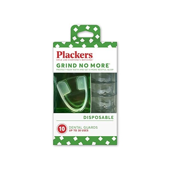 Plackers Lot de 10 protège-dents anti-mouture pour plus de nuit