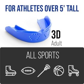 SISU Protège-dents 3D, noir anthracite – 2 mm dépaisseur – pour athlètes de plus de 1,5 m de haut – Préformé pour un ajustem