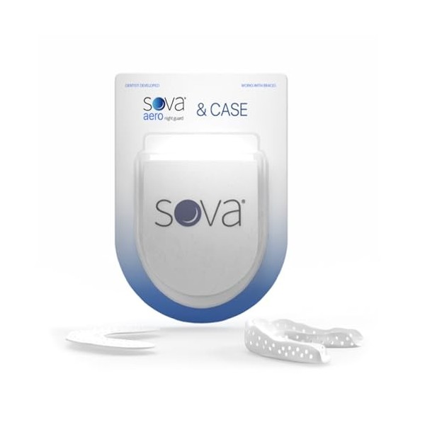 SOVA Aero Night Guard – Gouttière Dentaire contre le grincement nocturne / bruxisme - Protège-dents ajustable - 1.6mm - Remod