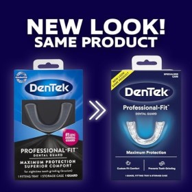 DenTek Protection dentaire professionnelle maximale | Protection pour le grincement des dents nocturnes | Lemballage peut va