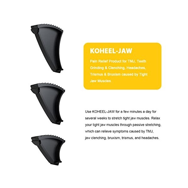 KOHEEL Produit De Soulagement De La Douleur Pour TMJ LATM , Le Grincement Et Le Serrement Des Dents, Les Maux De Tête, Le T