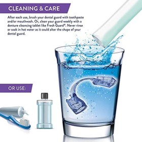 Protège dents Dentaires, Protège dents Anti meulage Nocturne avec Ceinture Respirante pour éliminer le Serrement des Dents, A