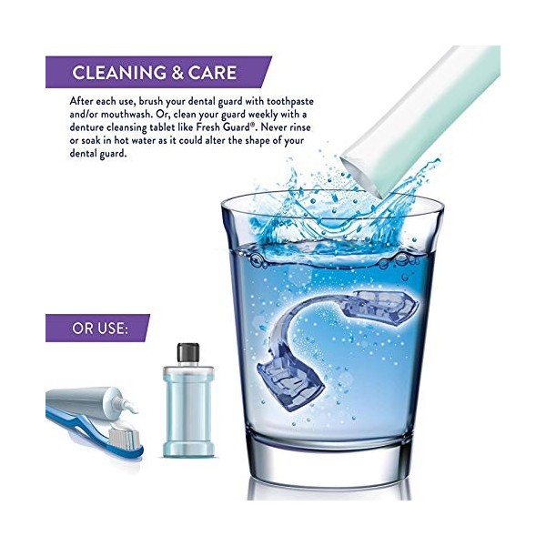 Protège dents Dentaires, Protège dents Anti meulage Nocturne avec Ceinture Respirante pour éliminer le Serrement des Dents, A