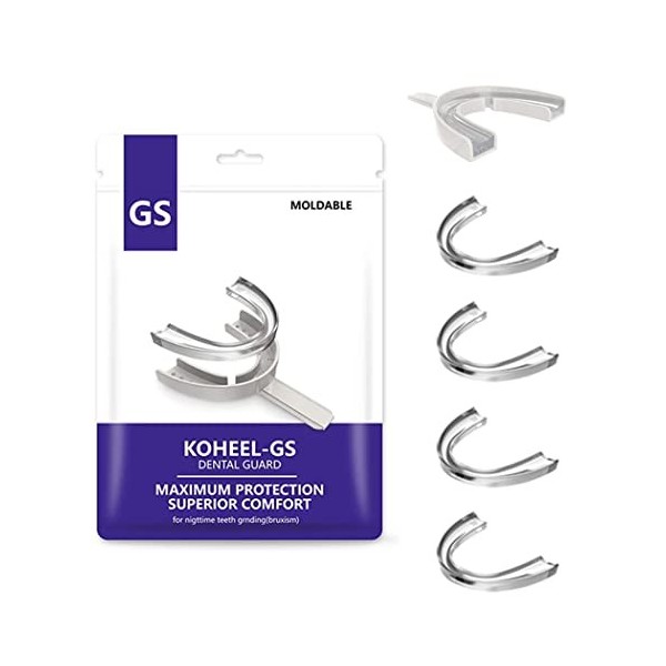 KOHEEL Gouttière Dentaire avec plateau de formage, Gouttière pour le grincement des dents, Gouttière contre le bruxisme, moul