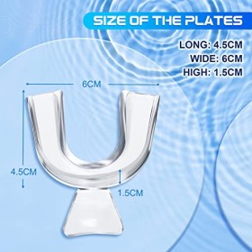 Gouttiere Dentaire Bruxisme Thermoformable 4Pcs, Protecteurs Buccaux Sans BPA, Protege Dent Nuit, Anti Grincement Dent, TMJ, 