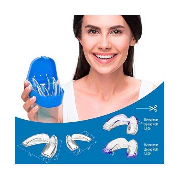 Mouth Guard for Grinding Teeth and Clenching Anti Grinding Teeth Custom Moldable Dental Night Guard Dental Night Guards to Pr
