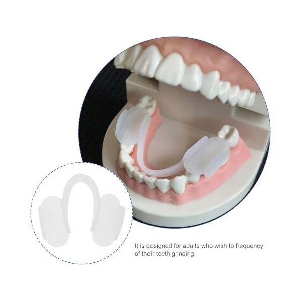 HEALLILY Protège-dents en silicone transparent pour éviter les grincements de dents nocturnes, le bruxisme et le serrage