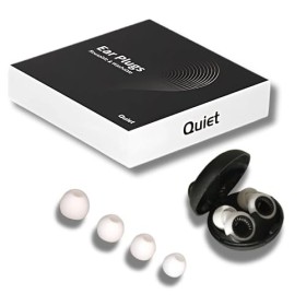 EAR PLUGS QUIET - Bouchons de sommeil, anti-bruit, ultra confortables pour dormir, étudier, voyager, concerts, festival. Rédu