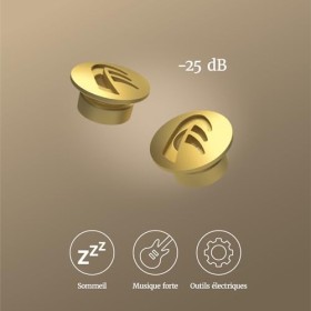 DYNAMIC ear filter Filtres auditifs -25 dB pour Bouchons d’Oreilles - S’utilisent avec Nos Bouchons d’Oreilles - Sommeil, Mus
